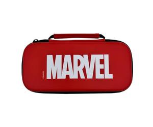 WONDEE Funda Nintendo Switch, Switch OLED y Lite de Marvel con Cremallera, Protección Interna de Pantalla y 10 Juegos para Guardar - Estuche/Funda Switch Case de Marvel, Merchandising Oficial