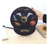 WONDEE Harry Potter Alfombrilla Ratón Ergonómica con Diseño Snitch Dorada, Nimbus 2000 y más - Harry Potter Regalos, Alfombrilla Raton Gel con Reposamuñecas, Mouse Pad Harry Potter