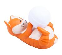 WONDEE Lámpara dormitorio niños gato silicona luz nocturna niños y bebé regalo recién nacido macho y hembra, regalo bautizo niño y niña, ideas regalos niño y niña