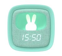 WONDEE - Mob [ 2en1] Reloj Despertador Infantil Niñas y Niños + Luz Nocturna Quitamiedos con Conejo Silicona Luminoso - Lámpara Despertador Regalo Infantil para Niños y Niñas 5,6,7,8,9,10,11,12 años