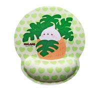 WONDEE Molang [Opportunità] Alfombrilla de ratón ergonómica, diseño de Conejo Molang - Alfombrilla de ratón Kawai Verde reposa muñeca Gel y Antideslizante - Mouse Pad para niñas y Mujeres