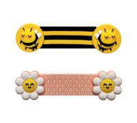 WONDEE Mr Wonderful Pack 2 Sujeta Cables Adhesivo Magnético Divertido de Margarita y Abeja, Organizador Recoge Cables y Auriculares Alegre - Mr Wonderful Regalos Originales Niña y Mujer