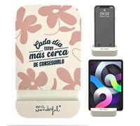 WONDEE Mr Wonderful Soporte Móvil/Tablets/iPad de Mesa y Cama con Frase Motivadora - Mr Wonderful Idea de Regalo Original y Funcional, Soporte Stand Coleccionable como Adorno de Dormitorio.
