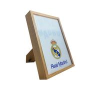 WONDEE Real Madrid Cuadro de Luz LED Mágico con Control Ajustable de Luz y Cambio de Fondo, Cuadros Decoración Dormitorio Futbol RealMadrid - Cosas Fans Real Madrid Niño Regalos (20x28 cm)
