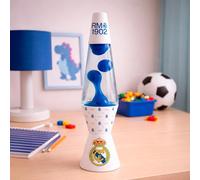 WONDEE Real Madrid Lámpara de Lava Decorativa y Relajante para Partidos de Champions, Lampara Real Madrid Lava Niños y Adultos de tu Equipo de Fútbol Favorito, Cosas/Regalos Niño y Hombre RealMadrid