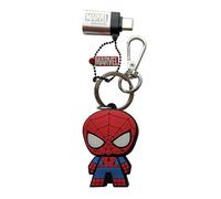 WONDEE Spiderman Regalos [2 en 1] Pendrive + Llavero Original de Spider Man, Memoria USB y Adaptador USBC 32 GB Marvel Avengers - Llaveros/Pendrive Originales para Regalar, Disney Marvel Regalos