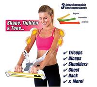 Wonder Arms, dispositivos de entrenamiento para el brazo delantero, ejercicio, arm upper Body Workout máquina con 3 bandas color blanco