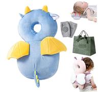 Wonder Baby Head Protector, Baby Head Protector Backpack, Head Protection Backpack, Safety Pad Backpack for 5-24 Months Baby Learning Walking Crawling (Dragon)