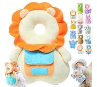 Wonder Baby Head Protector, Wonderbaby Head Protector, Baby Head Protector Backpack, Baby Backpack Head Protection Pillow, Baby Fall Back Head Protector for Baby Walking (Beige Lion)