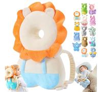 Wonder Baby Head Protector, Wonderbaby Head Protector, Baby Head Protector Backpack, Baby Backpack Head Protection Pillow, Baby Fall Back Head Protector for Baby Walking (White Lion)