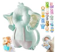 Wonder Baby Head Protector, Wonderbaby Head Protector, Baby Head Protector Backpack, Baby Backpack Head Protection Pillow, Baby Fall Back Head Protector for Baby Walking (Green Elephant)
