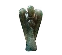 Wonder Care Ángel de la Guarda de Bolsillo, Piedra Preciosa Natural de Cristal, Estatua Tallada de energía curativa de Reiki, Estética de meditación 1.5 "-2" 2 Piezas