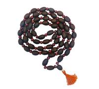 Wonder Care Certified Rudraksha Mala 5face(Panchmukhi) Auténtico Rudraksha Beads Ornamento Rosario Japa Mala Beads Collar Puja | Cuentas de oración | Cuentas de meditación