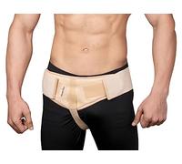 Wonder Care® Cinturón para hernia inguinal para hombres para alivio del dolor previo a la cirugía para individuos con 1 almohadillas de compresión extraíbles y correas de ingle ajustables