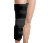 Wonder Care Inmovilizador de rodilla para soporte de rodilla para dislocación, ligamento, desgarro, rodillera de estabilización para hombres y mujeres (19 pulgadas de ancho),Black_M