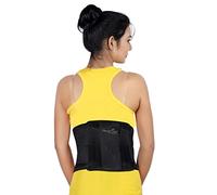 Wonder care-neoprene contorno vertebral lumbar Back Support belt-b 107, Large(36-39), Negro, 1