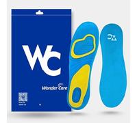 Wonder Care Plantillas de gel de silicona para zapatos, para todo el día, comodidad superior, ajuste para adaptarse a plantillas, gel ortopédico para soporte de arco, fascitis plantar, pies planos,