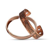 Wonder Care Pulsera de cobre puro para mujeres y hombres Cobre Kada para hombres Banda magnética de cobre con estuche de terciopelo y caja de regalo (paquete de 2)