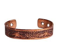 Wonder Care Pulsera de cobre puro para mujeres y hombres Cobre Kada para hombres Banda magnética de cobre con estuche de terciopelo y caja de regalo