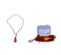 Wonder Care Wc Authentic Rudraksh Mala-5Face- Semillas de Rudraksha auténticas del Himalaya de 4 mm, rosario religioso Japa Mala (108+1) cuentas de 11.5 pulgadas, 2 unidades
