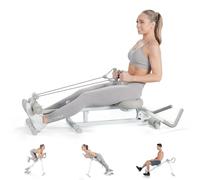 WONDER CORE Máquina de remo 4 en 1 para casa, prensa de piernas, abdominales y equipo de fitness romano para cardio y entrenamiento de fuerza, ahorra espacio, entrenamiento de cuerpo completo, hasta
