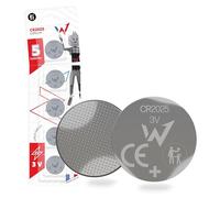 Wonder Full Energy - Pilas de botón CR2025 de Litio de 3 V de Larga duración - Pack de 5 Pilas - Embalaje Seguro - Ideal para Dispositivos electrónicos pequeños.