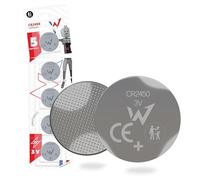 Wonder Full Energy - Pilas de botón CR2450 de Litio de 3 V de Larga duración, Paquete de 5 baterías, Embalaje Seguro, Ideal para Dispositivos electrónicos pequeños.