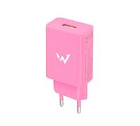 Wonder Full Power - Cargador para Smartphone y Tablet (5 W, 1 Puerto USB-A, Color Rosa