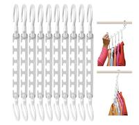 Wonder Hanger MAX Mejorado, Pack de colgadores para Ahorro de Espacio en el Armario, Permiten Guardar fácilmente Ropa sin Arrugas sin Planchado, se envía montado