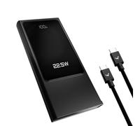 Wonder Power - Batería Externa compacta de 10000 mAh - Pantalla LED - Carga rápida 22,5 W - Doble Puerto USB-A/USB-C - Diseño Ligero y Delgado - Compatible con Smartphones, tabletas y Dispositivos