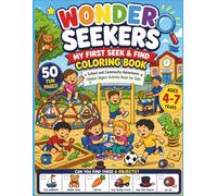 Wonder Seekers: My First S ind Coloring Book: School and Community Adventures Hidden Object Activity Book for Kids Ages 4-7 (Kids Learning Puzzles , Activities and workbooks Series)