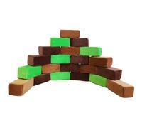 Wonder Space Felpa Espuma Bloques - Construir & Pila Guardería Juguetes para Pequeños Niños Niñas, Suave y Suave, Aprendizaje Temprano Habilidades Motoras Cerebro Desarrollo (Cuboides, Bosque)