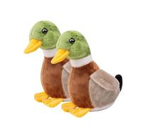 Wonder Sprout Pack de 2 Peluches de Pato Verde | Mini Peluche Suave de 10 cm, Muñeco de Peluche Kawaii para Niños, Regalo y Decoración