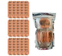 Wonder Wafers - Ambientadores envueltos individualmente, 75 unidades, fragancia de cuero