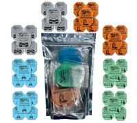 Wonder Wafers - Paquete de 40 ambientadores para automóvil, 4 paquetes, aroma a coche nu, cuero nuevo, auto limpio y Fresh N Clean, 10 obleas individuales cada una.