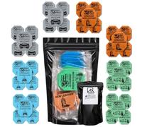 Wonder Wafers - Paquete de 40 ambientadores para automóvil, 4 paquetes, aroma a coche nu, cuero nuevo, auto limpio y Fresh N Clean, 10 obleas individuales cada una.
