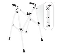 Wonder Walker Lite by Stander, andador ligero y plegable para adultos, personas mayores y ancianos, andador de viaje plegable para apoyo de movilidad, andador estándar compacto sin ruedas, blanco vivo