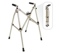 Wonder Walker Lite by Stander, andador ligero y plegable para adultos, personas mayores y ancianos, andador de viaje plegable para apoyo de movilidad, andador estándar compacto sin ruedas, arena del