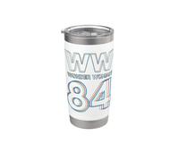 Wonder Woman 1984 3D Hype Logo Vaso térmico de acero inoxidable de doble pared