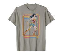 Wonder Woman 1984 Retro Justice '84 Camiseta, Hombre, Pizarra, S