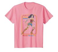 Wonder Woman 1984 Retro Justice '84 Camiseta, Niños, Rosado, 8 años