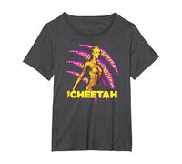 Wonder Woman 1984 The Cheetah Camiseta, Mujer Tallas Grandes, Jaspeado Oscuro, 2XL Grande