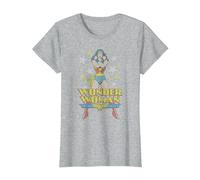 Wonder Woman A Wonder Camiseta, Mujer, Gris Jaspeado, M