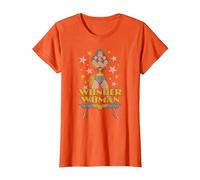 Wonder Woman A Wonder Camiseta, Mujer, Naranja, XXL