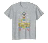 Wonder Woman A Wonder Camiseta, Niños, Gris Jaspeado, 4 años