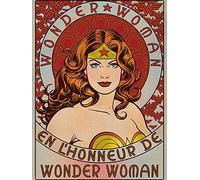 Wonder Woman en l 'honneur 60 x 80 cm Lienzo impresión, Multicolor