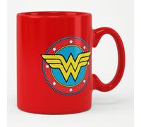 Wonder Woman Licenciado oficialmente Shield Taza cerámica de café (Rojo)