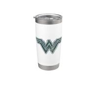 Wonder Woman Movie Blue and Gold Geometric Pattern Logo Vaso térmico de acero inoxidable de doble pared
