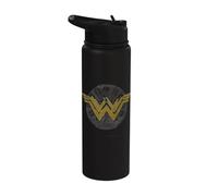 Wonder Woman Movie Distressed Logo Stainless Steel Insulated Water Bottle