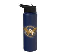 Wonder Woman Movie Golden Lasso Logo Stainless Steel Insulated Water Bottle
